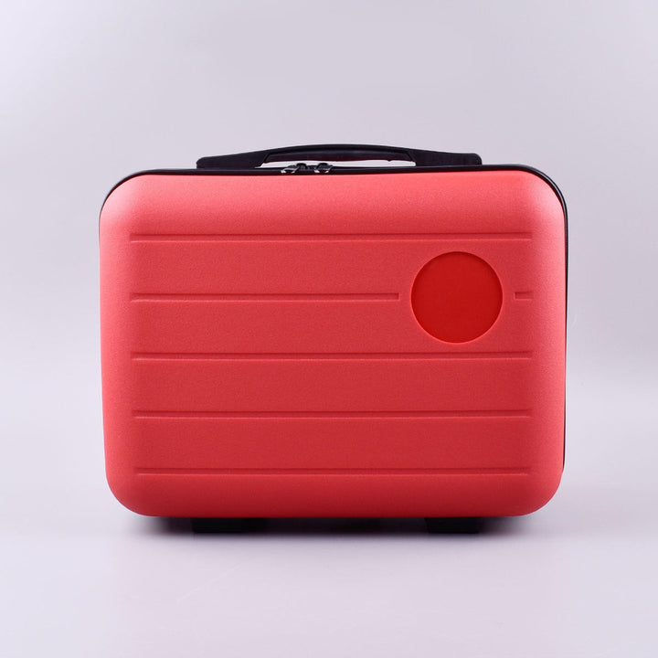 compact hardshell travel carry case with top handle and reinforced ridged shell Stornfield