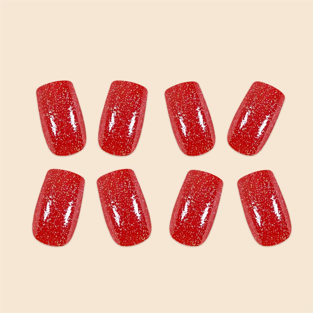 Sparkling Glitter Nail Extensions