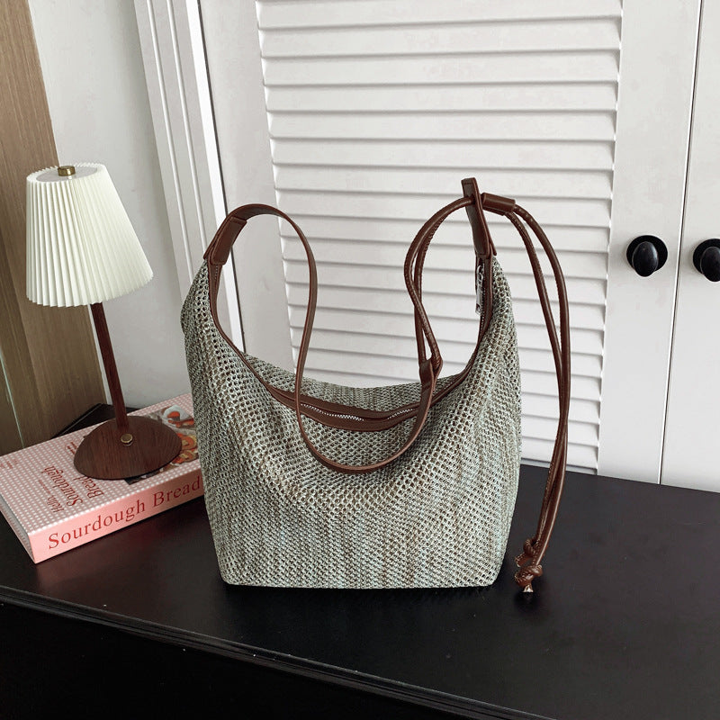 Casual Knit Shoulder Bag