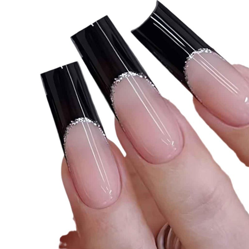 Elegant Decorative French Tip Nail Extensions