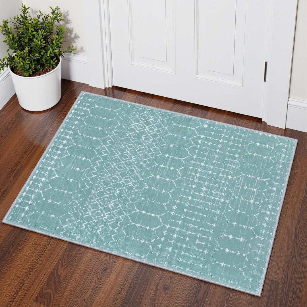 Geometric Patterned Indoor Area Mat for Home