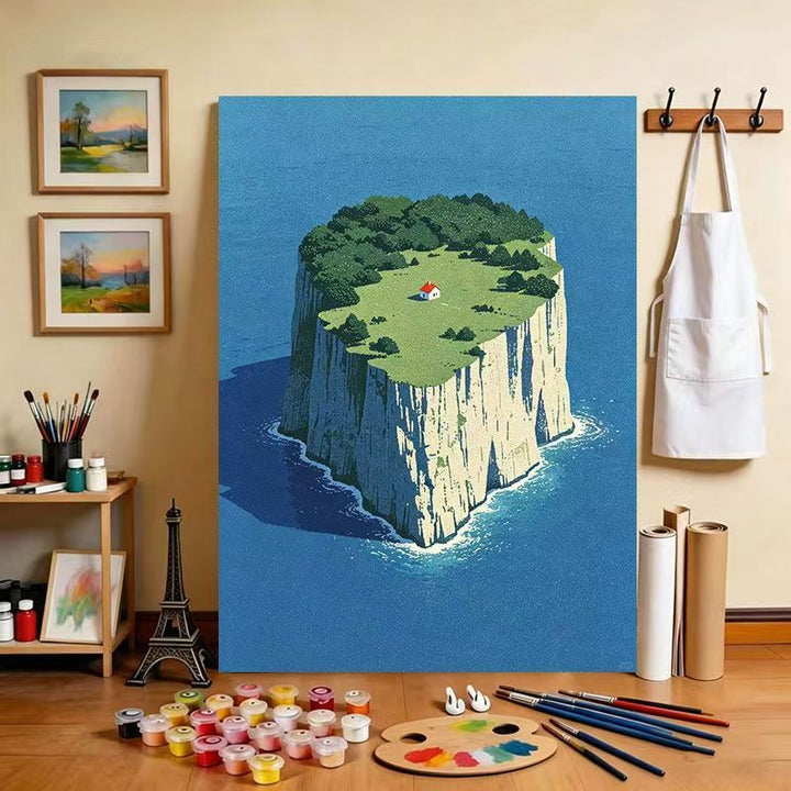 Tropical Island Landscape Canvas Art Print Stornfield