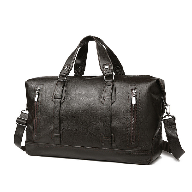 Premium Leather Weekend Duffel Bag Stornfield