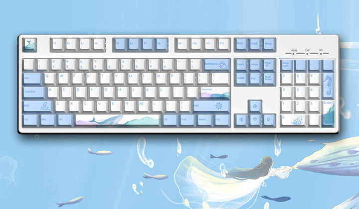 Ocean-Themed Mechanical Keyboard Stornfield