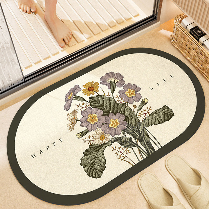 Stylish Floral Bath Mat