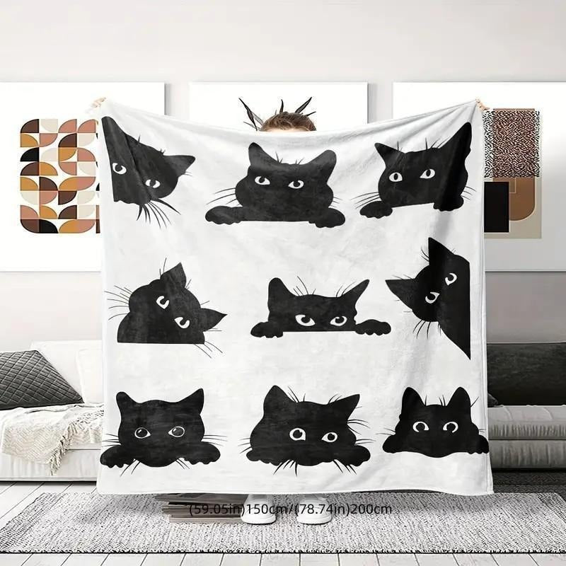 Artistic Butterfly-Inspired Fleece Blanket