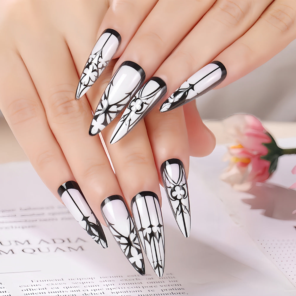 Creative nail art with floral design Stornfield