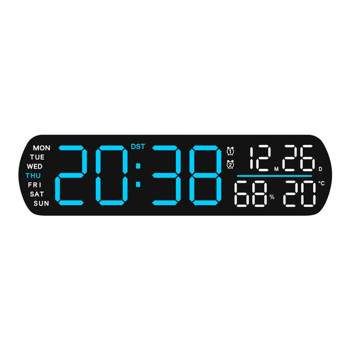 Digital wall clock with temperature and hygrometer display Stornfield