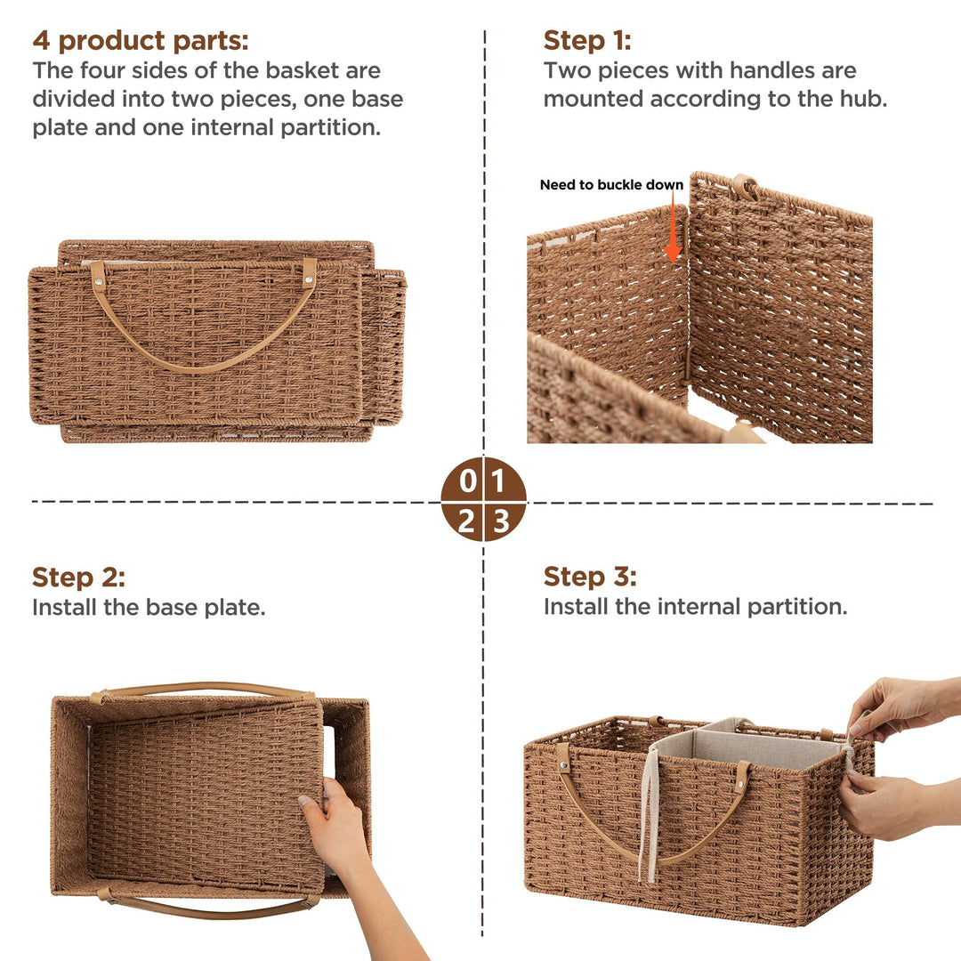 Multi-Compartment Storage Basket Stornfield