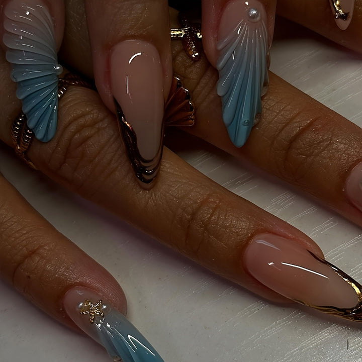 Artistic Sculpted Press-On Nail Set Stornfield