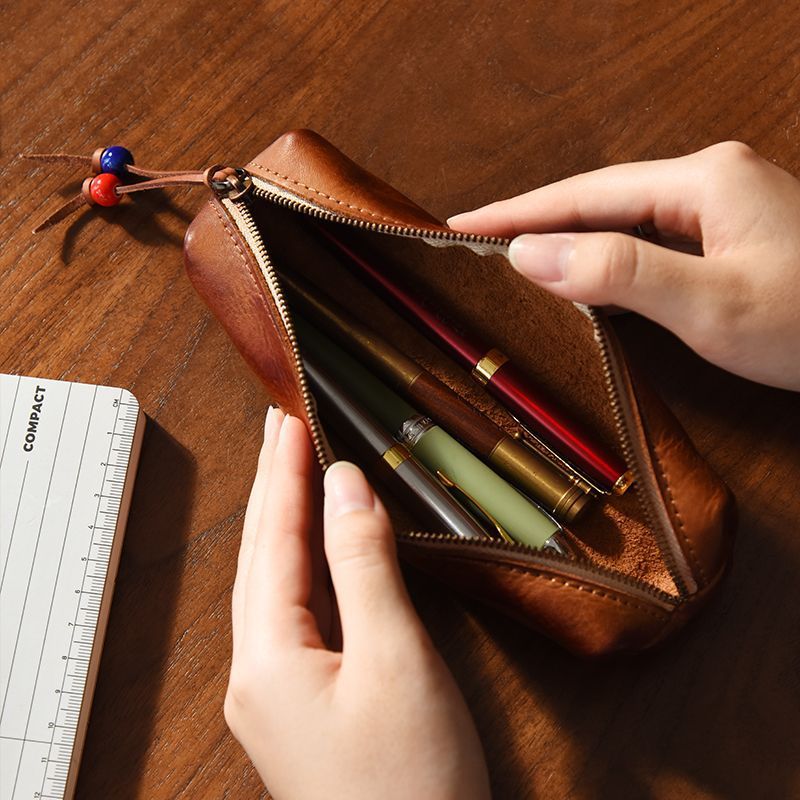 Premium Leather Pencil Case