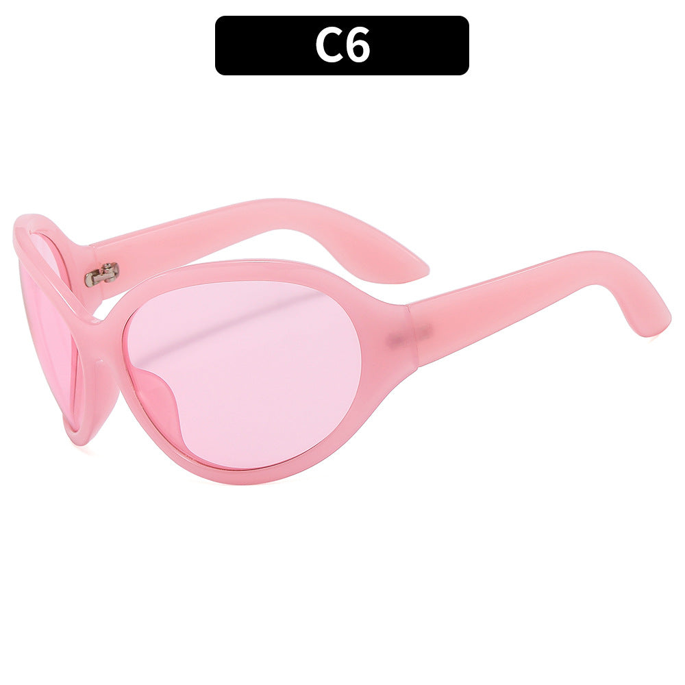 Aerodynamic Oversized Sport Sunglasses