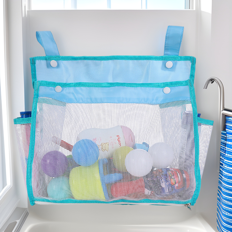 Mesh storage bag with multiple compartments Stornfield