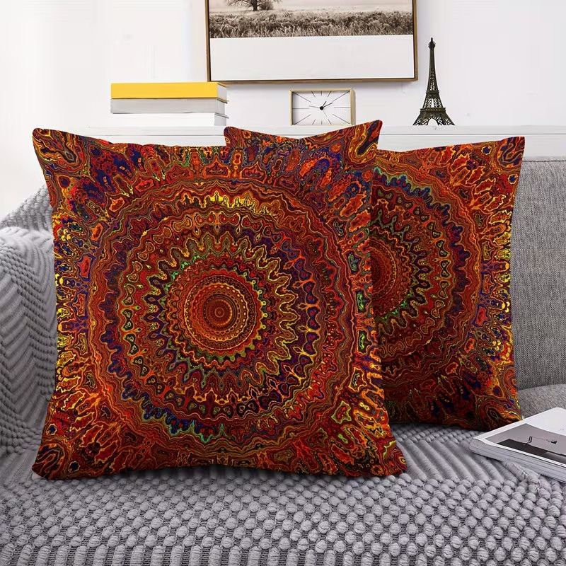 Ornate Mandala Decorative Throw Pillow