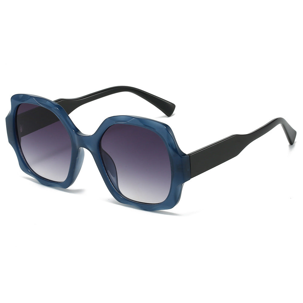 Fashion-Forward Hexagonal Frame Sunglasses Stornfield