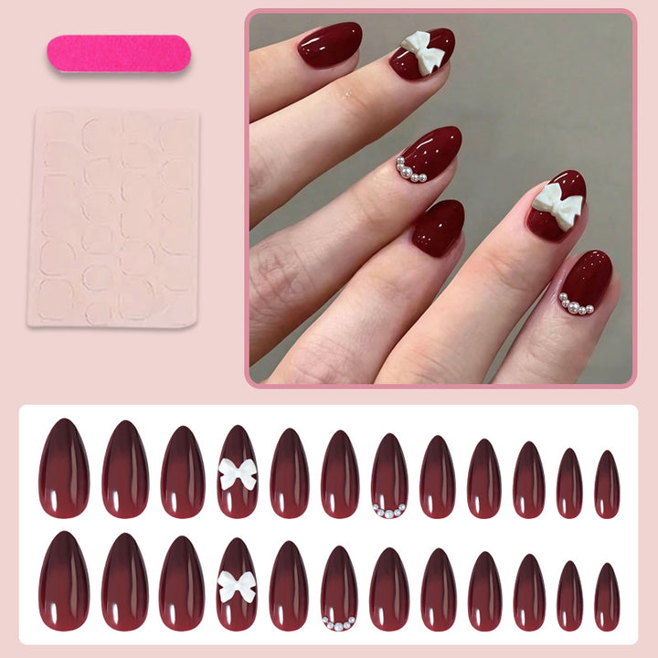 Elegant Artificial Nails Set with Decorative Accents Stornfield