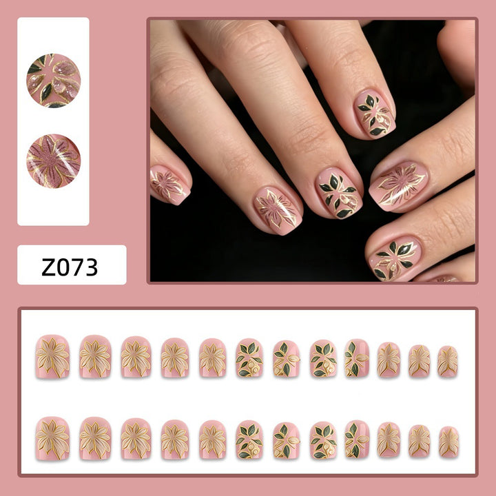 Artificial nails with romantic floral design Stornfield