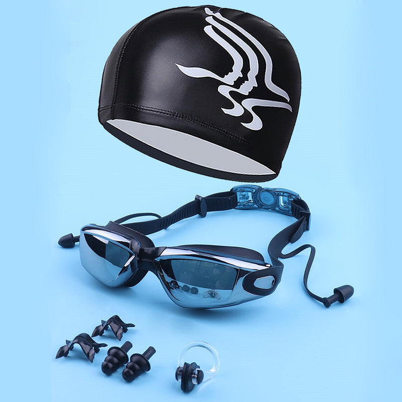 Swimming Sports Set with Ergonomic Swimming Goggles and Stylish Swim Cap Stornfield