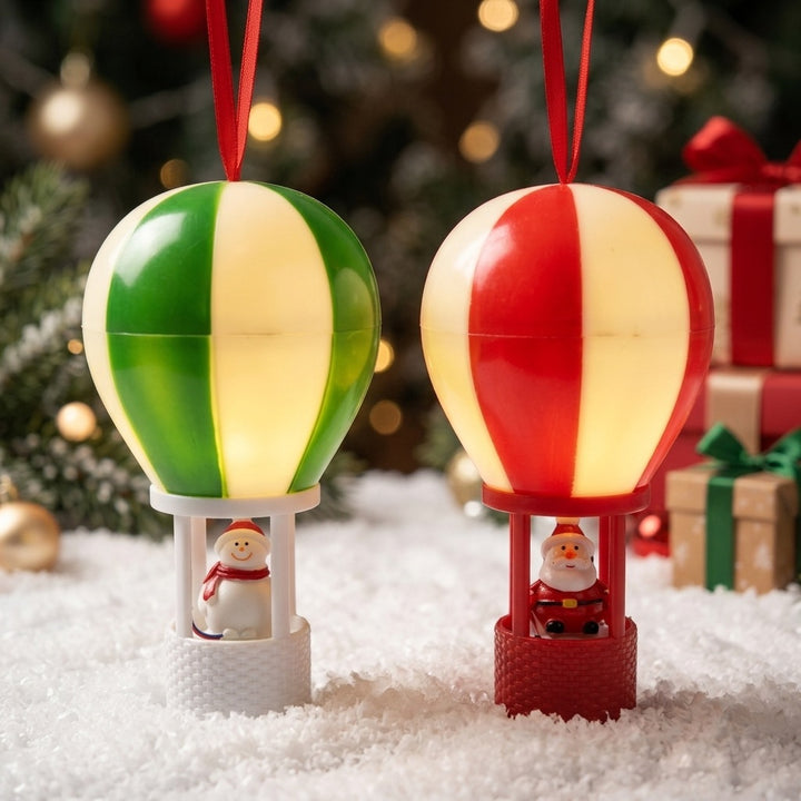 Santa Claus decoration figure in hot air balloon Stornfield