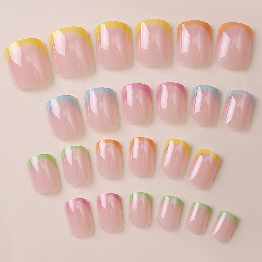 Artistic French Tip Nail Wrap Set Stornfield