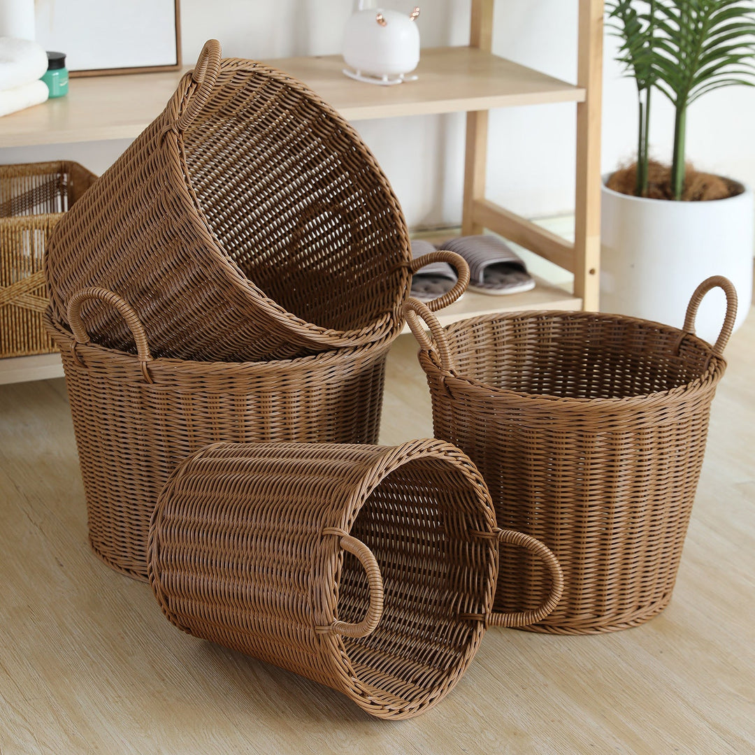 Handwoven Decorative Storage Basket with Ergonomic Handles Stornfield