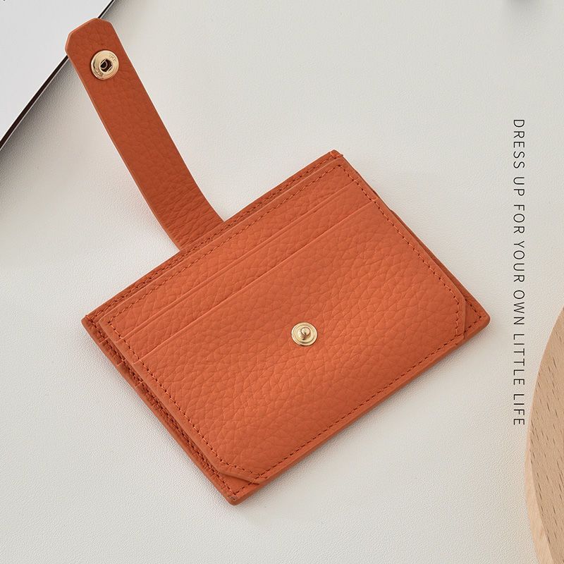 Textured Leather Card Holder Stornfield