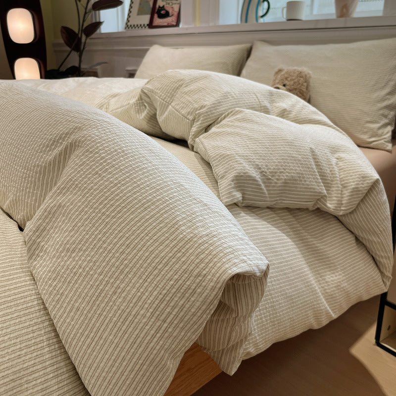 Textured Premium Duvet Cover Set