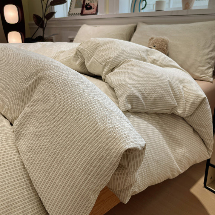 Textured Premium Duvet Cover Set