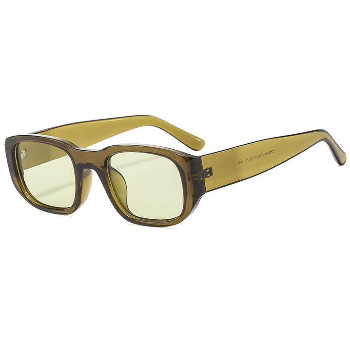 Women's fashionable sunglasses with innovative rectangular frame Stornfield