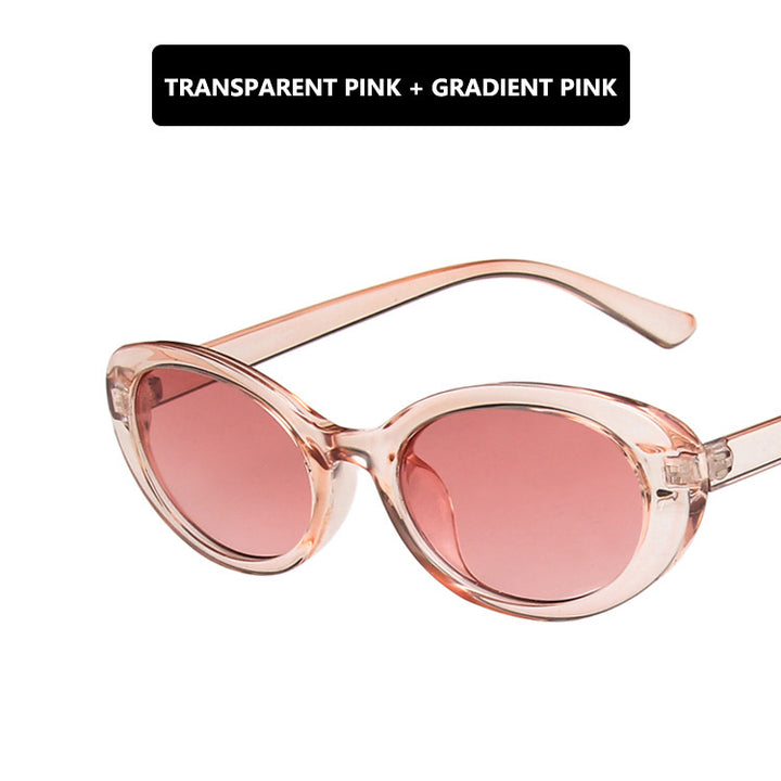 Ladies Cat-Eye Sunglasses with Transparent Frame and Gradient Lenses Stornfield
