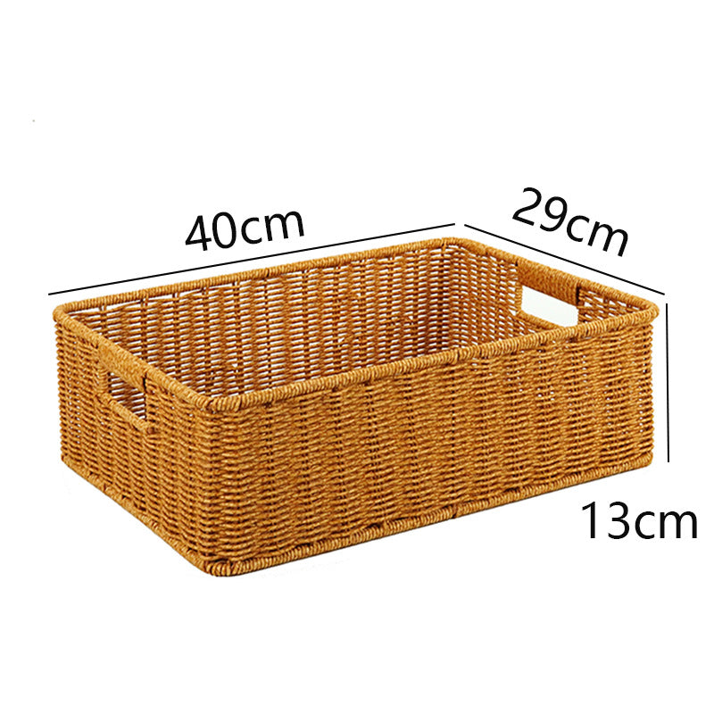 Handwoven Rectangular Storage Basket Stornfield