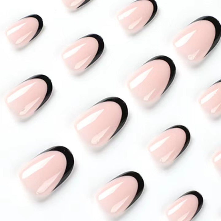 Acrylic nail set with elegant French tips and exciting ombre design Stornfield