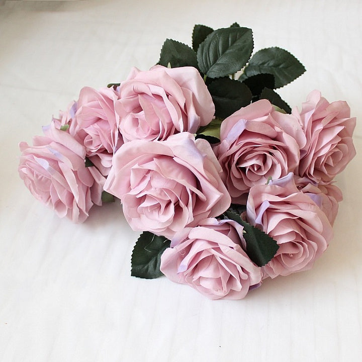Lifelike Silk Rose Bouquet