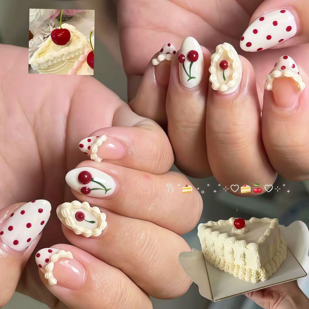 Cherry Blossom-Themed Press-On Nail Set