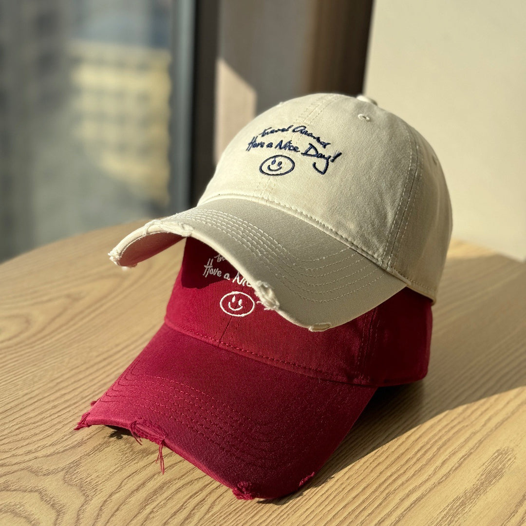 Women's Distressed Cotton Baseball Cap Stornfield 1784270914