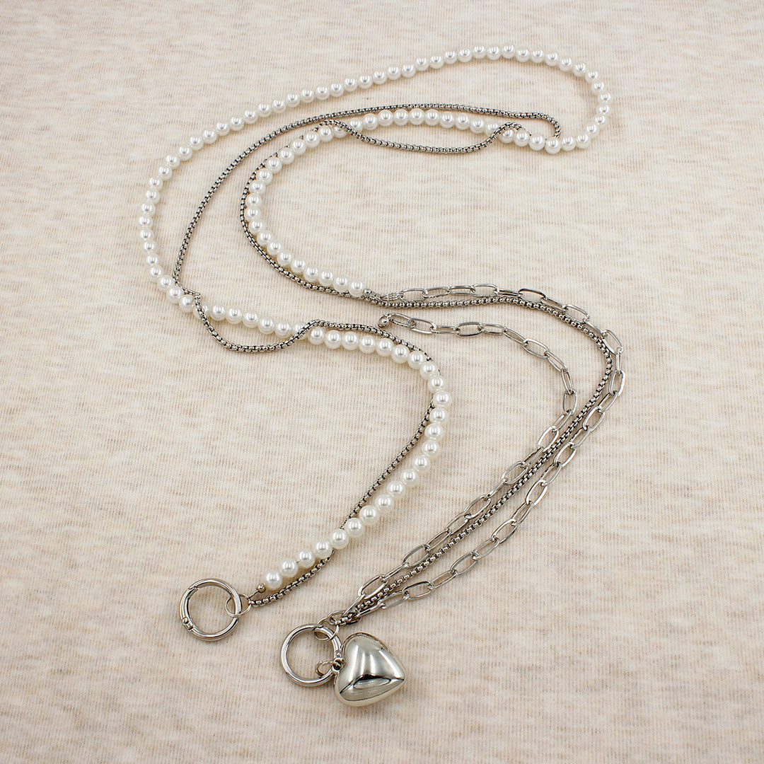 Heart-Designed Beaded Eyewear Chain Stornfield