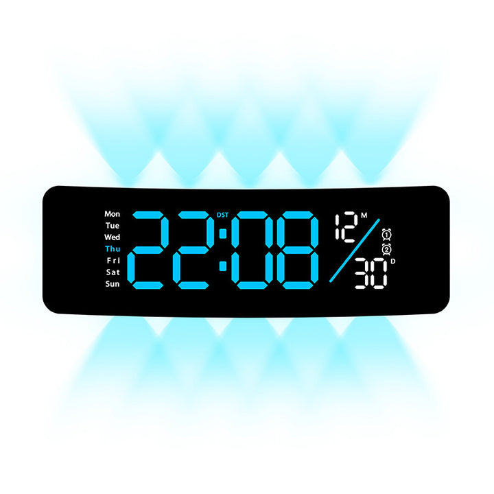 Digital display alarm clock with weekday display and temperature Stornfield