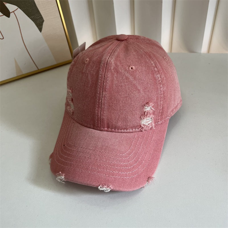 Women's Distressed Denim Baseball Cap Stornfield 1784083631