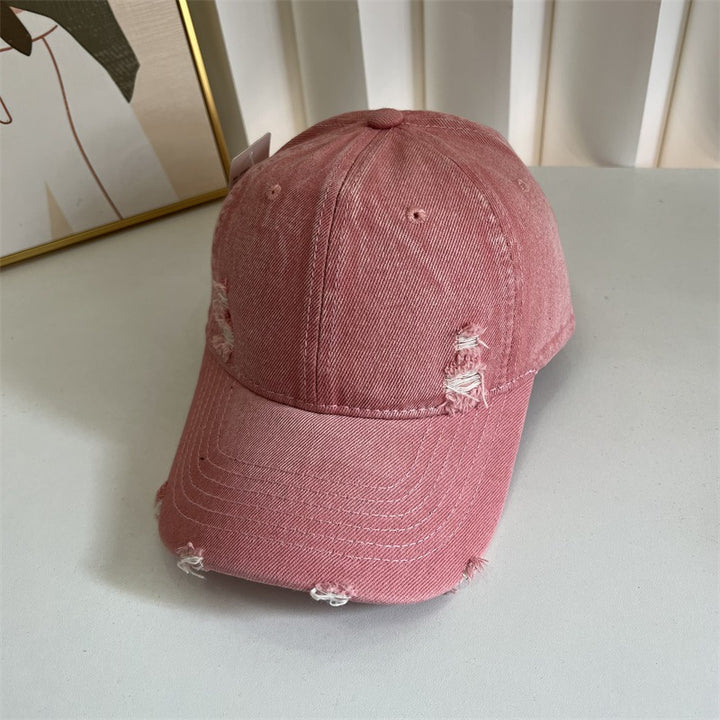 Women's Distressed Denim Baseball Cap Stornfield 1784083631