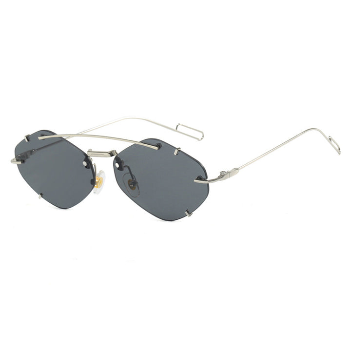Women geometric sunglasses with ultra-light metal frame Stornfield