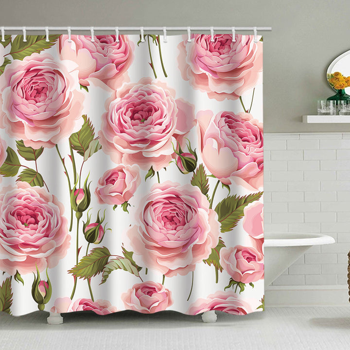 Floral Design Shower Curtain Stornfield