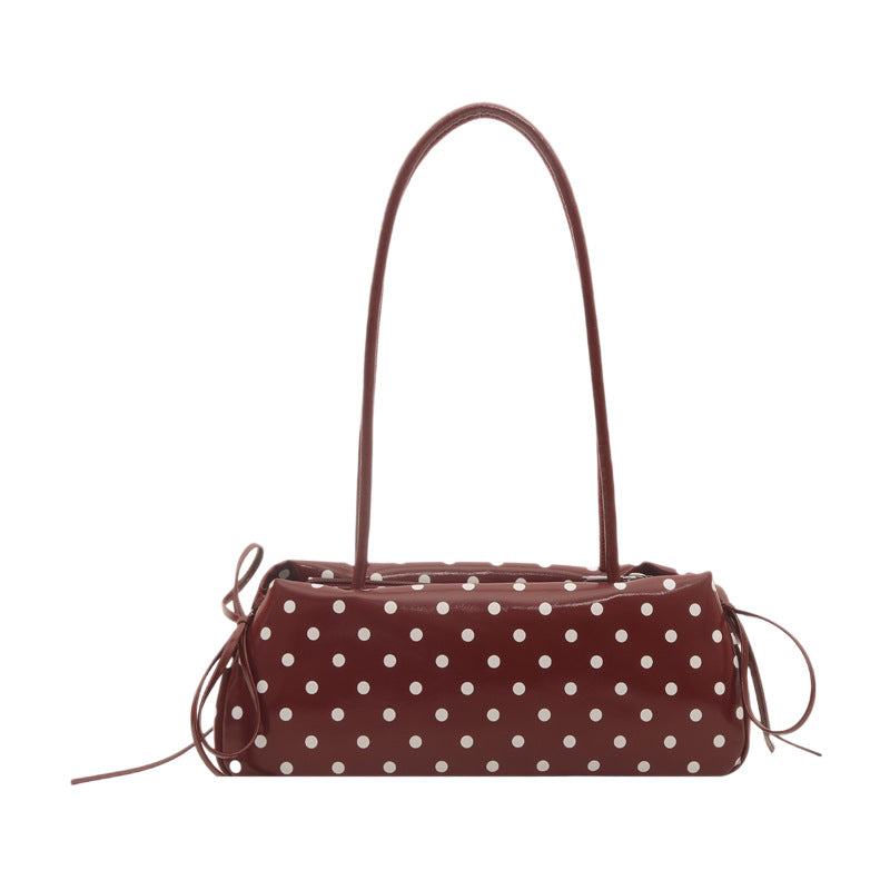 Polka Dot Handbag with Bow Detail