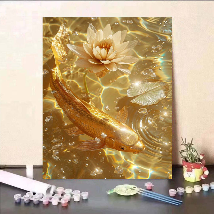 DIY Koi Fish and Water Lily Painting Kit Stornfield