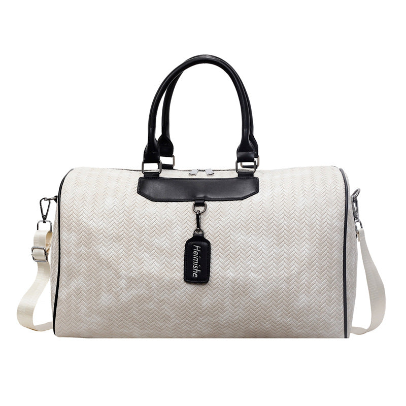 Elegant Textured Travel Duffel Bag Stornfield