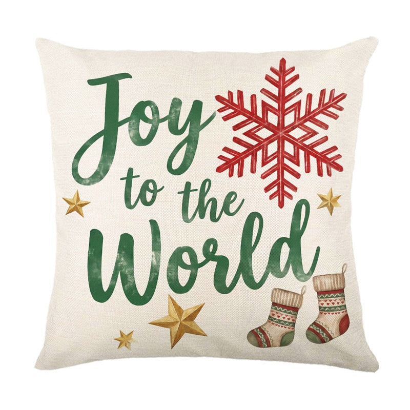 Festive Holiday-Themed Throw Pillow