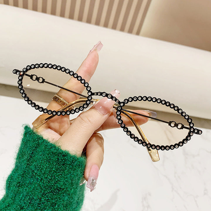 Ladies Designer Eyewear Frame with Extravagant Pearl Frame Stornfield
