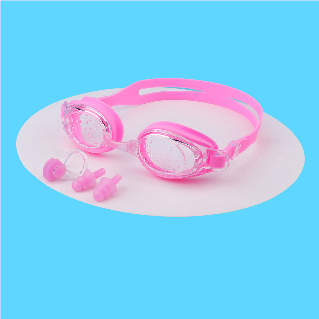 Swimming goggles with integrated ear protection and anti-fog Stornfield
