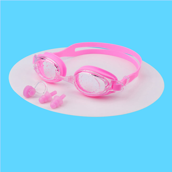 Swimming goggles with integrated ear protection and anti-fog Stornfield