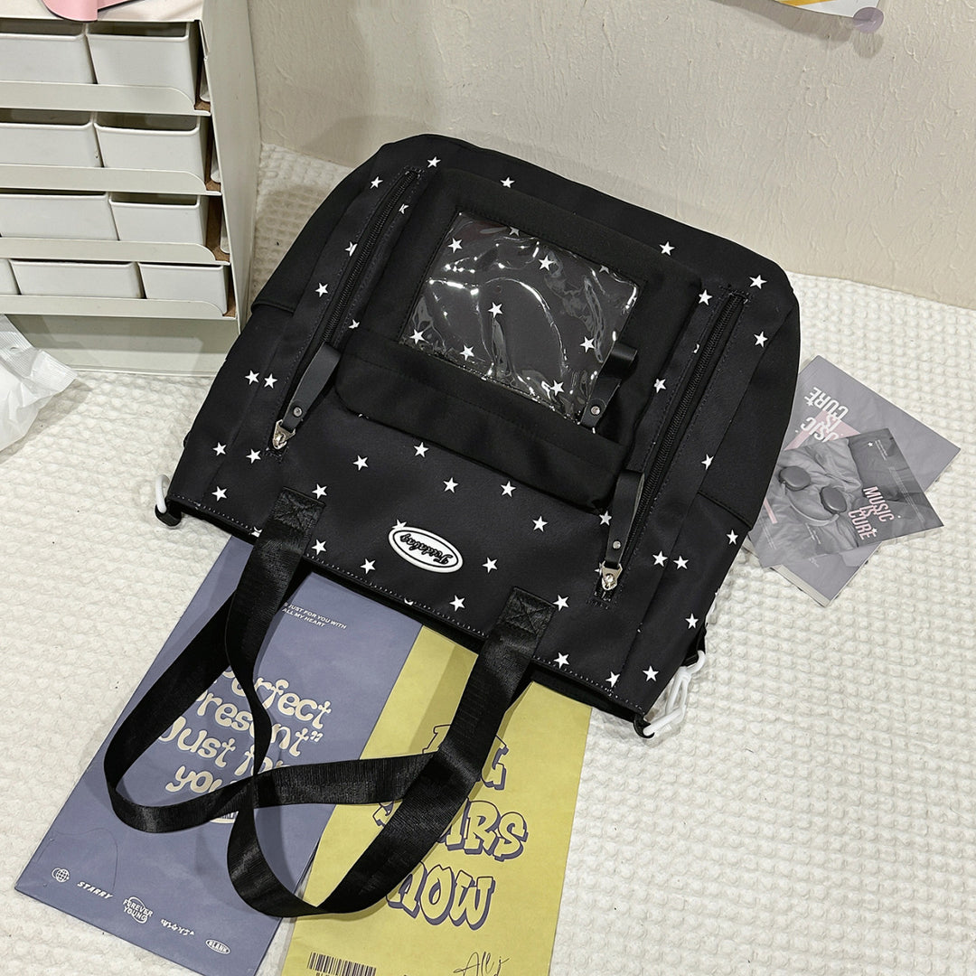 Star-Print Multi-Functional School Backpack Stornfield