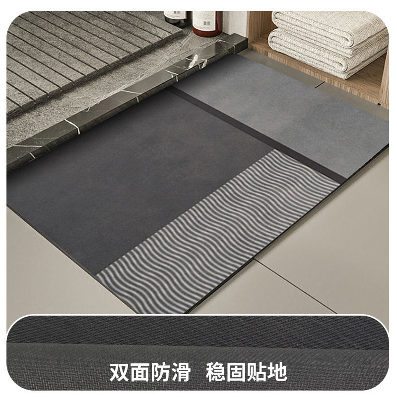Modern Geometric Bath Mat Stornfield